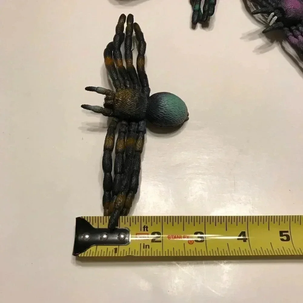 Black Spider Napkin Rings 1994 Bendable Halloween